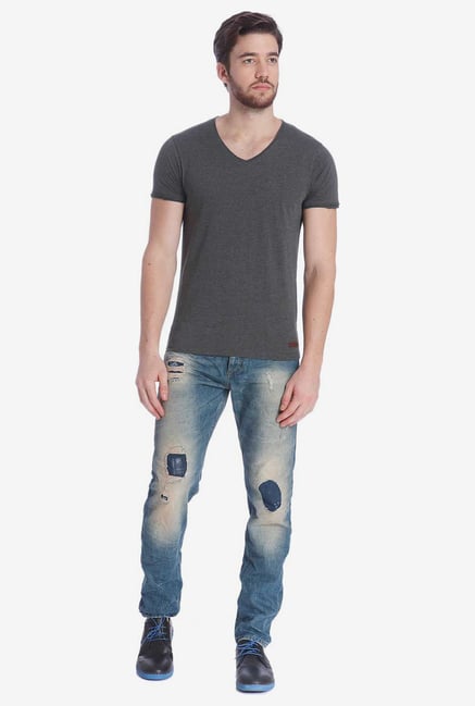 Jack & Jones Dark Grey T Shirt Jack & Jones Dark Grey T Shirt