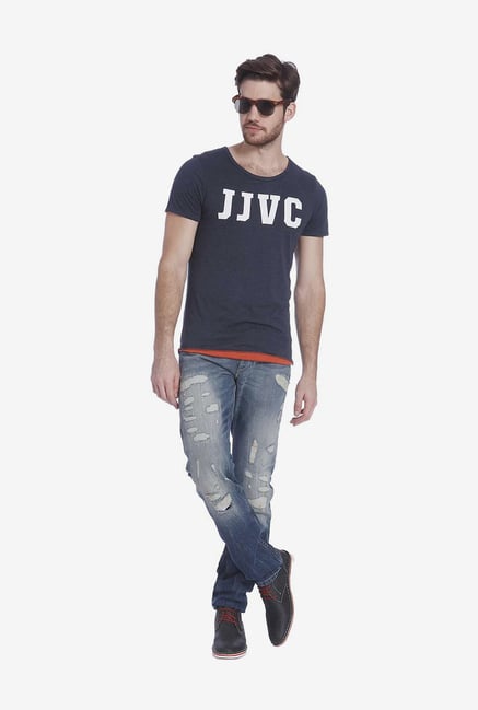 Jack & Jones Navy T Shirt Jack & Jones Navy T Shirt