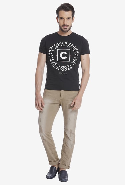 Jack & Jones Black Graphic T Shirt Jack & Jones Black Graphic T Shirt