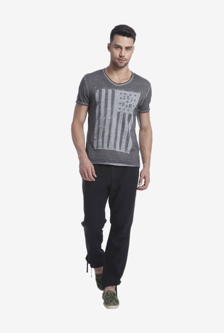 Jack & Jones Dark Grey Graphic T Shirt Jack & Jones Dark Grey Graphic T Shirt