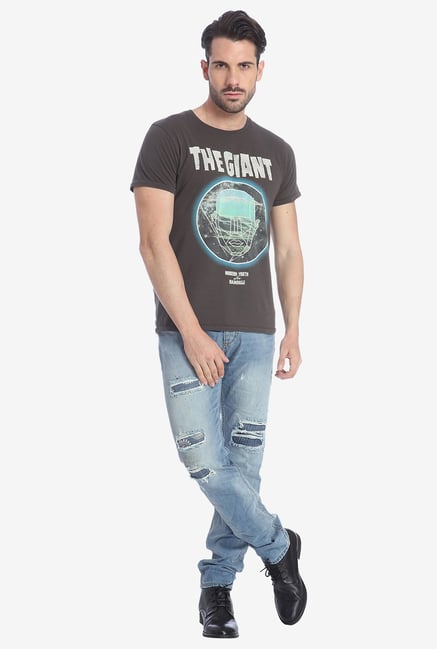 Jack & Jones Dark Brown Graphic T Shirt Jack & Jones Dark Brown Graphic T Shirt