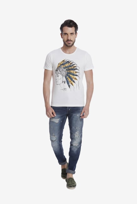 Jack & Jones White Graphic T Shirt Jack & Jones White Graphic T Shirt