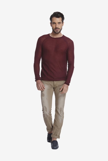 Jack & Jones Maroon T Shirt Jack & Jones Maroon T Shirt