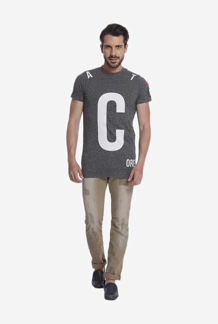 Jack & Jones Grey Graphic T Shirt Jack & Jones Grey Graphic T Shirt