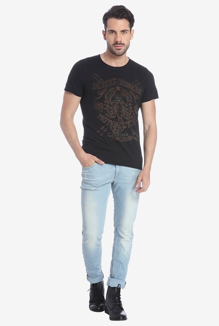 Jack & Jones Black Graphic T Shirt Jack & Jones Black Graphic T Shirt