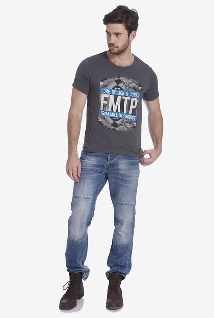 Jack & Jones Ebony Graphic T Shirt Jack & Jones Ebony Graphic T Shirt