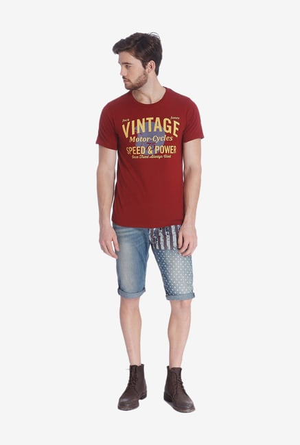 Jack & Jones Red Graphic T Shirt Jack & Jones Red Graphic T Shirt