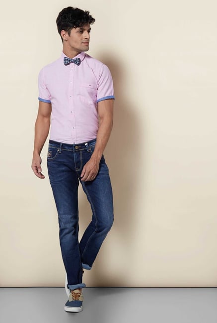 Lawman Light Pink Short Sleeve Casual Shirt Lawman Light Pink Short Sleeve Casual Shirt