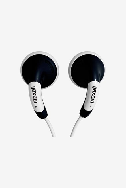 Maxell Color Budx with Mic In the Ear Headphone Black Maxell Color Budx with Mic In the Ear Headphone Black