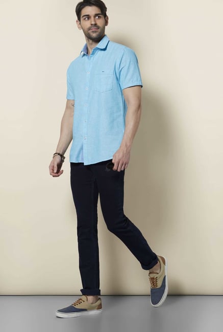 Lawman Aqua Short Sleeve Casual Shirt Lawman Aqua Short Sleeve Casual Shirt