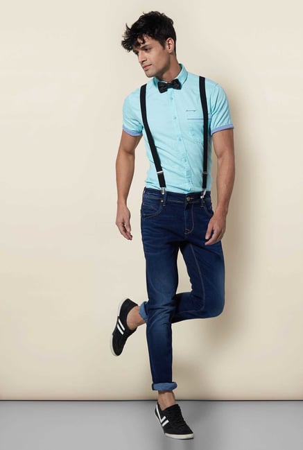 Lawman Turquoise Short Sleeve Casual Shirt Lawman Turquoise Short Sleeve Casual Shirt