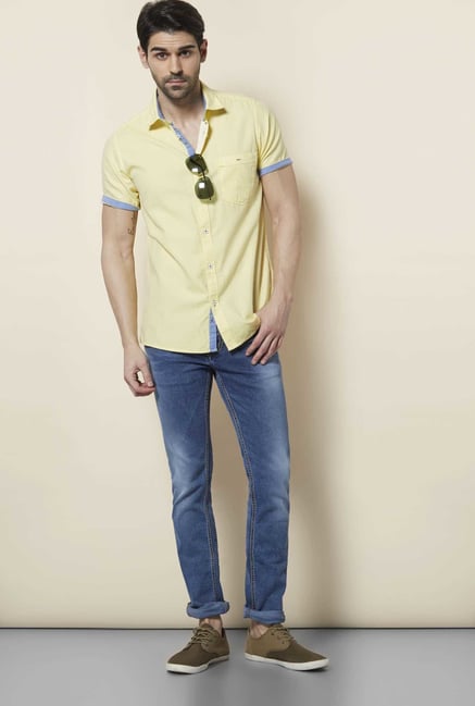 Lawman Lemon Short Sleeve Casual Shirt Lawman Lemon Short Sleeve Casual Shirt