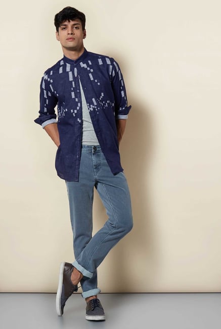 Lawman Navy Full Sleeve Casual Shirt Lawman Navy Full Sleeve Casual Shirt