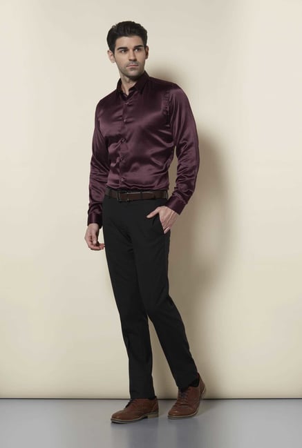 Lawman Maroon Full Sleeve Casual Shirt Lawman Maroon Full Sleeve Casual Shirt