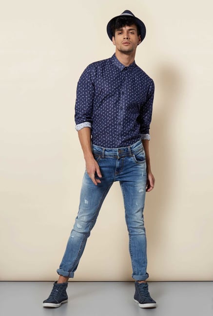 Lawman Navy Full Sleeve Casual Shirt Lawman Navy Full Sleeve Casual Shirt