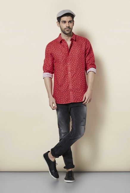 Lawman Red Full Sleeve Casual Shirt Lawman Red Full Sleeve Casual Shirt