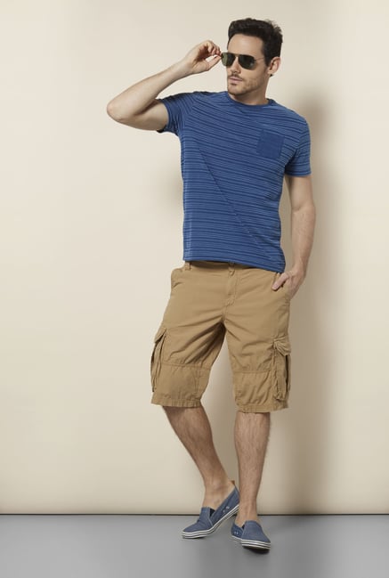 celio* Indigo Crew Neck T Shirt celio* Indigo Crew Neck T Shirt