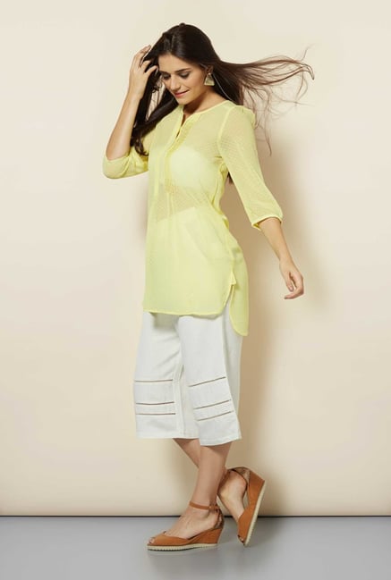 109 F Lime Block Print Tunic 109 F Lime Block Print Tunic
