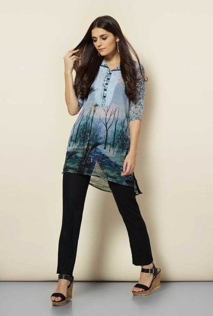 109 F Multicolor Printed Kurti 109 F Multicolor Printed Kurti