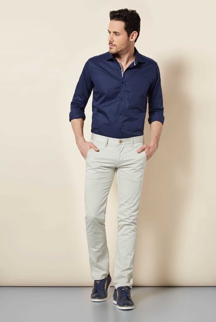 Easies Opal Blue Solid Shirt Easies Opal Blue Solid Shirt