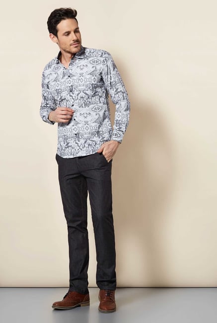 Easies Black Cotton Shirt Easies Black Cotton Shirt