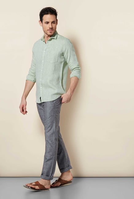 Easies Green Slim Fit Shirt Easies Green Slim Fit Shirt