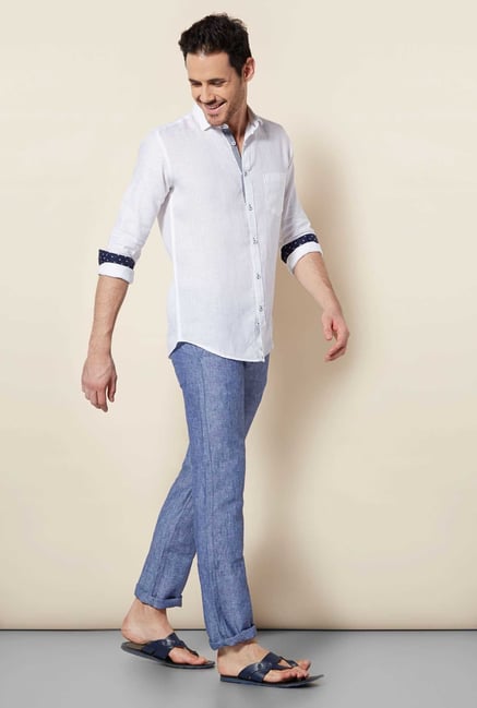 Easies White Linen Shirt Easies White Linen Shirt