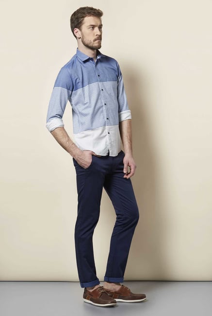 Easies Navy Stripe Shirt Easies Navy Stripe Shirt