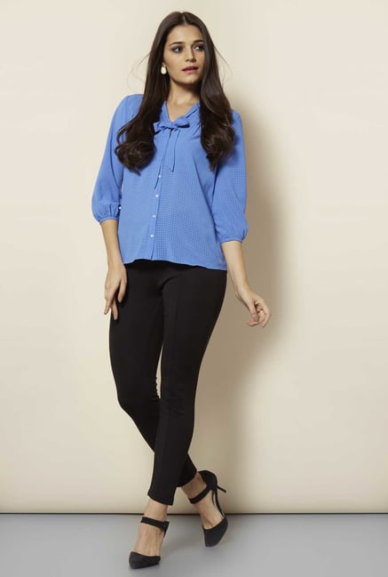 109 F Blue Checks Blouse 109 F Blue Checks Blouse