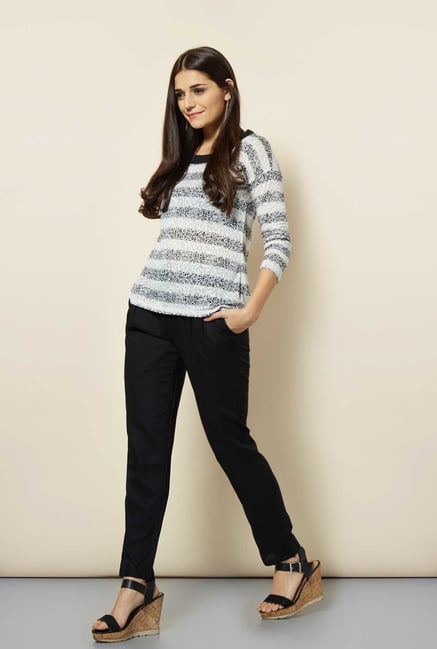 109 F White Striped Jersey Top 109 F White Striped Jersey Top