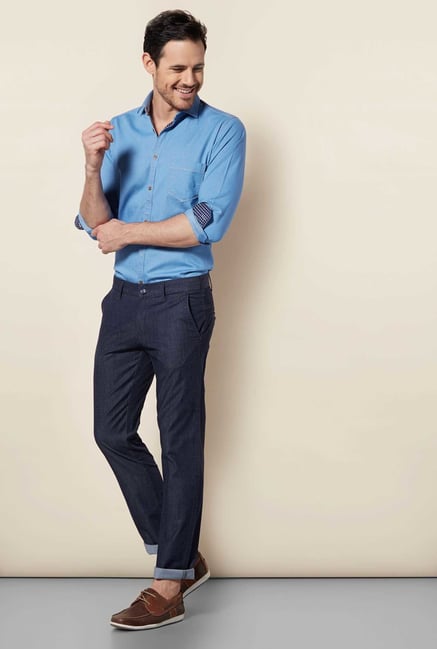 Easies Navy Slim Fit Trouser Easies Navy Slim Fit Trouser