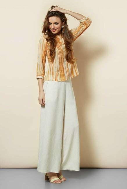 109 F Orange Polyster Top 109 F Orange Polyster Top