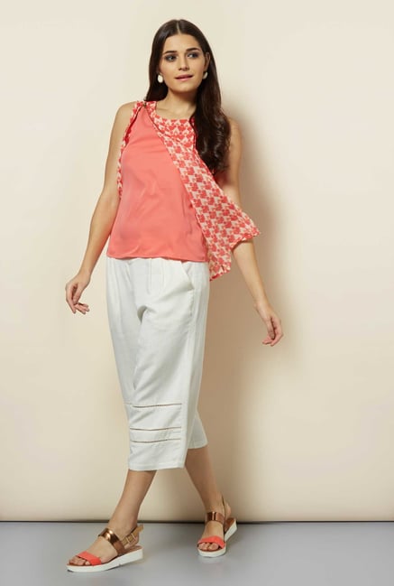 109 F Red Crepe Overlay Top 109 F Red Crepe Overlay Top