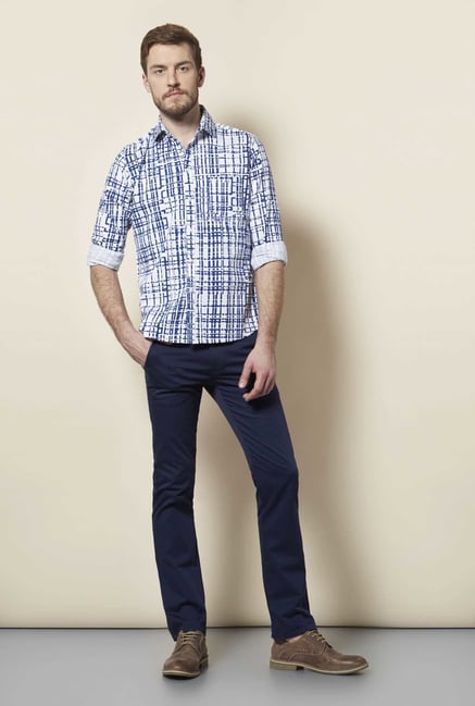 Easies Blue Print Shirt Easies Blue Print Shirt
