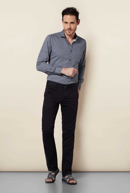 Easies Black Slim Fit Trouser Easies Black Slim Fit Trouser