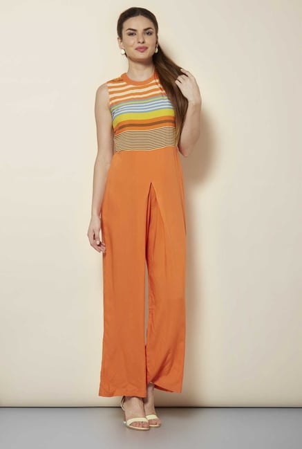 109 F Orange Stripes Jumpsuit 109 F Orange Stripes Jumpsuit