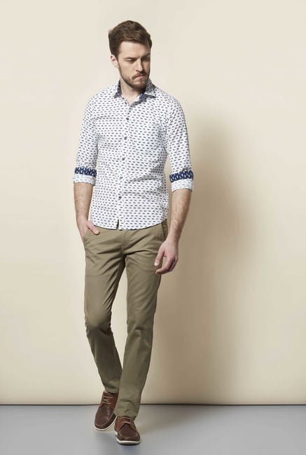 Easies White Cotton Formal Shirt Easies White Cotton Formal Shirt