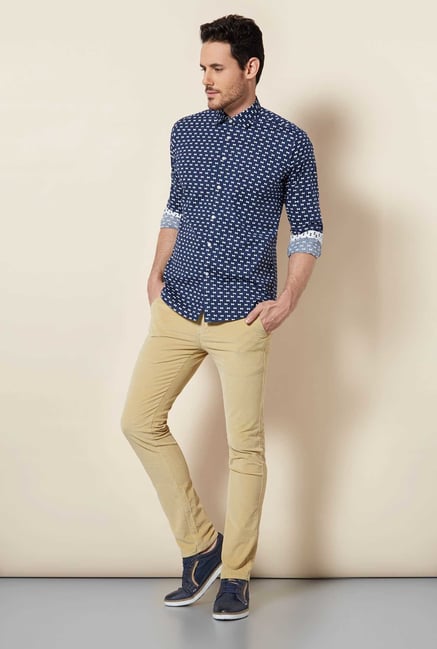 Easies Navy Bow Print Shirt Easies Navy Bow Print Shirt