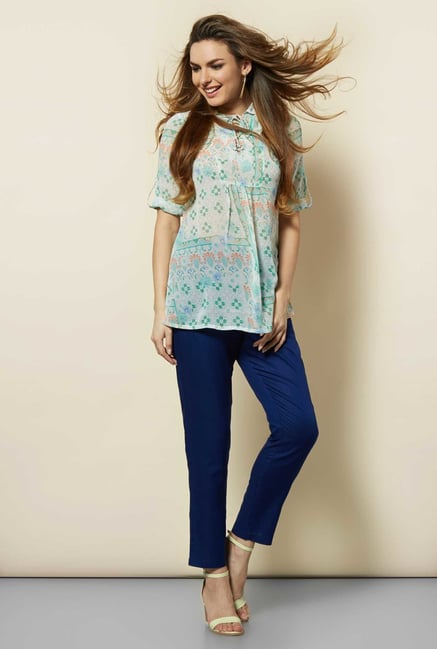 109 F Aqua Printed Kurti 109 F Aqua Printed Kurti