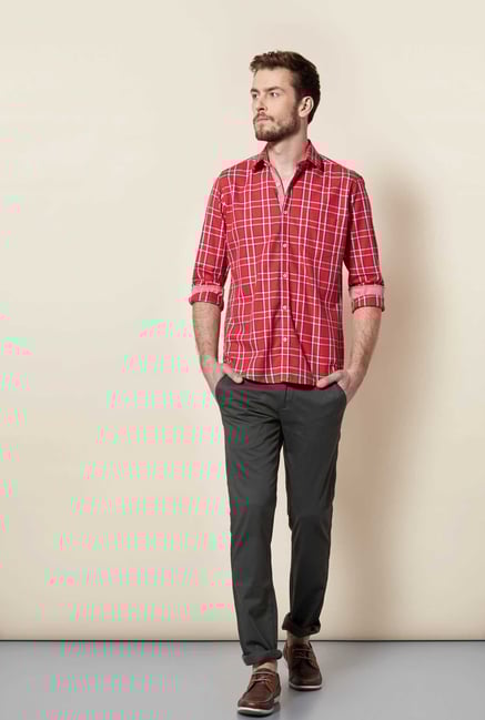Easies Red Checked Shirt Easies Red Checked Shirt