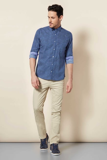 Easies Blue Print Shirt Easies Blue Print Shirt