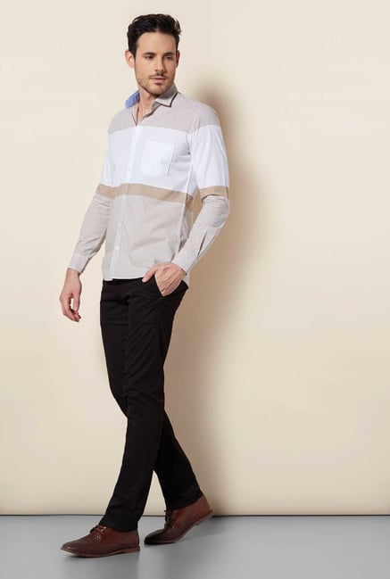 Easies Brown Stripe Shirt Easies Brown Stripe Shirt