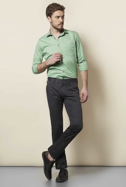 Easies Dark Grey Slim Fit Trouser Easies Dark Grey Slim Fit Trouser