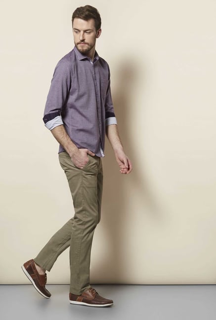 Easies Wine Polka Print Shirt Easies Wine Polka Print Shirt