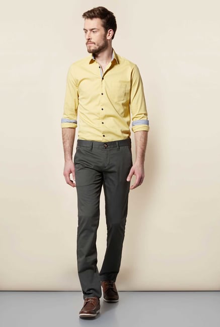 Easies Dark Green Linen Trouser Easies Dark Green Linen Trouser