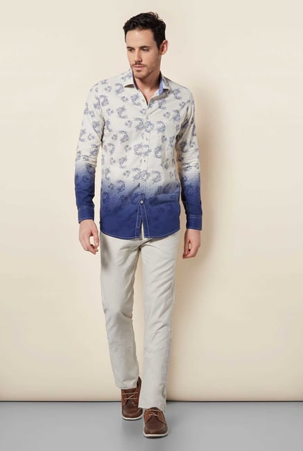 Easies Blue Linen Shirt Easies Blue Linen Shirt