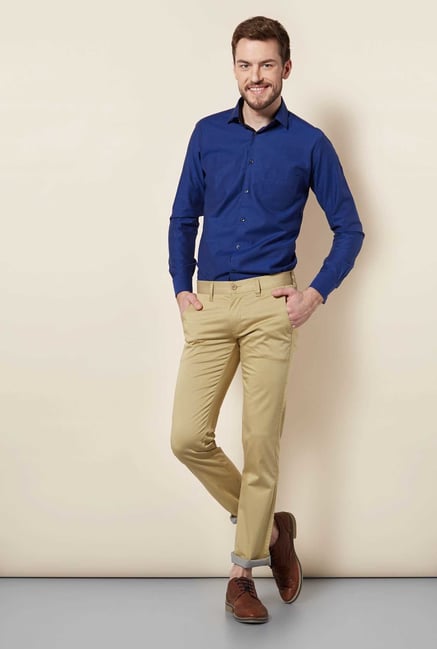 Easies Blue Pure Cotton Shirt Easies Blue Pure Cotton Shirt