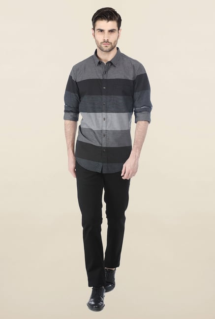 Basics Black Pinstripe Shirt Basics Black Pinstripe Shirt