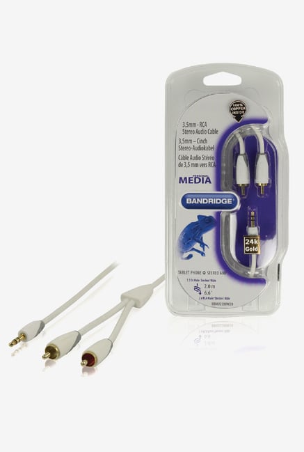 Bandridge BBM22200W20 Audio Cable White Bandridge BBM22200W20 Audio Cable White
