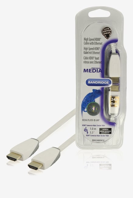 Bandridge BBM34000W10 HDMI Cable White Bandridge BBM34000W10 HDMI Cable White